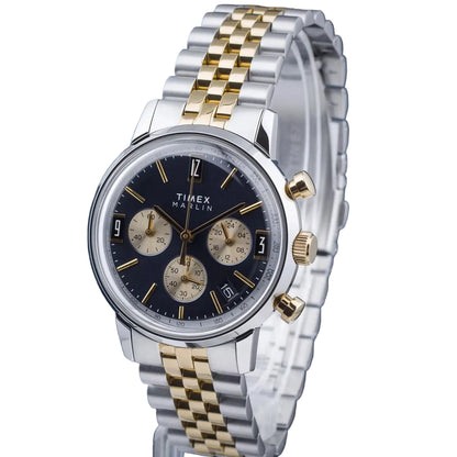 Timex Stainless Steel Blue Dial 40mm Men's Watch