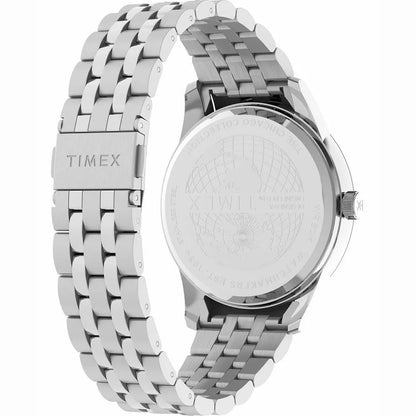 Timex Stainless Steel Blue Dial 45mm Men's Watch
