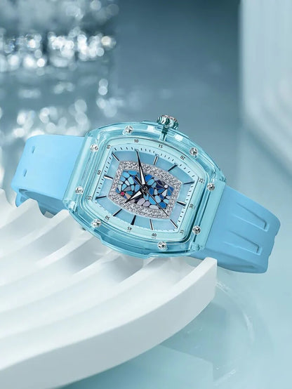 Tsar Bomba Nucleus Quartz TB8219L-01 35mm 3 ATM Blue Dial Women's Watch