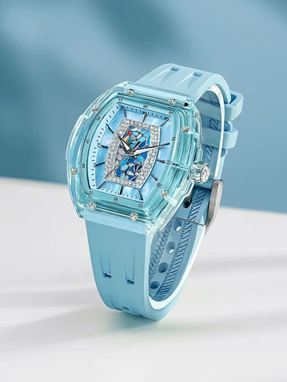 Tsar Bomba Nucleus Quartz TB8219L-01 35mm 3 ATM Blue Dial Women's Watch