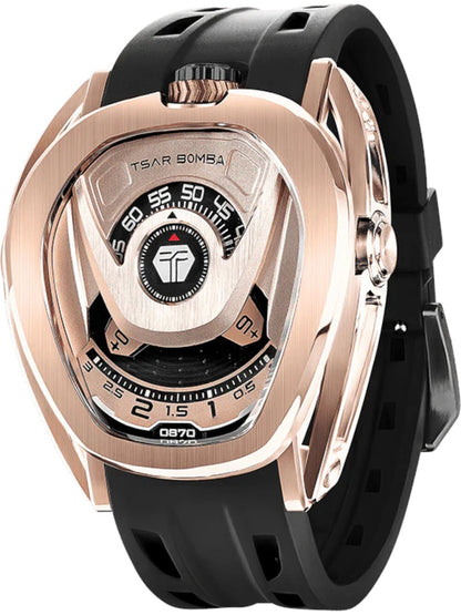 Tsar Bomba Reactor Automatic TB8213A-07(1+2)SET 44mm 10 ATM Rose gold Dial Men's Watch