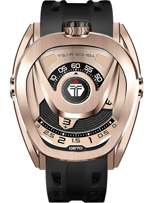 Tsar Bomba Reactor Automatic TB8213A-07(1+2)SET 44mm 10 ATM Rose gold Dial Men's Watch