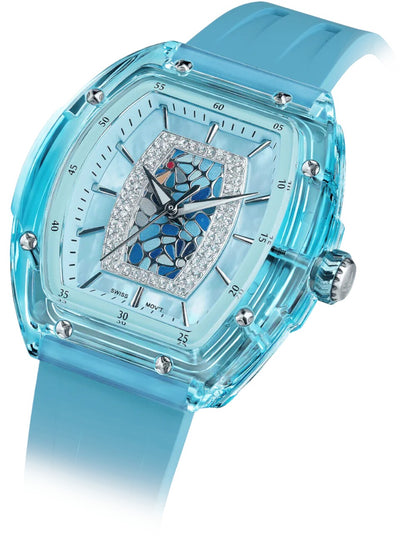 Tsar Bomba Nucleus Quartz TB8219L-01 35mm 3 ATM Blue Dial Women's Watch