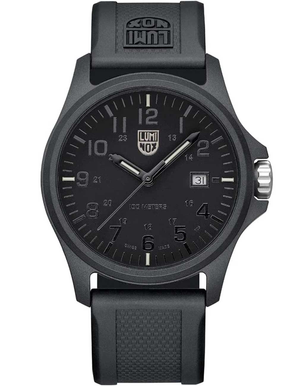 Luminox Patagonia Carbonox 43 mm Quartz X2.2402 43mm 10 ATM Black Dial Men's Watch