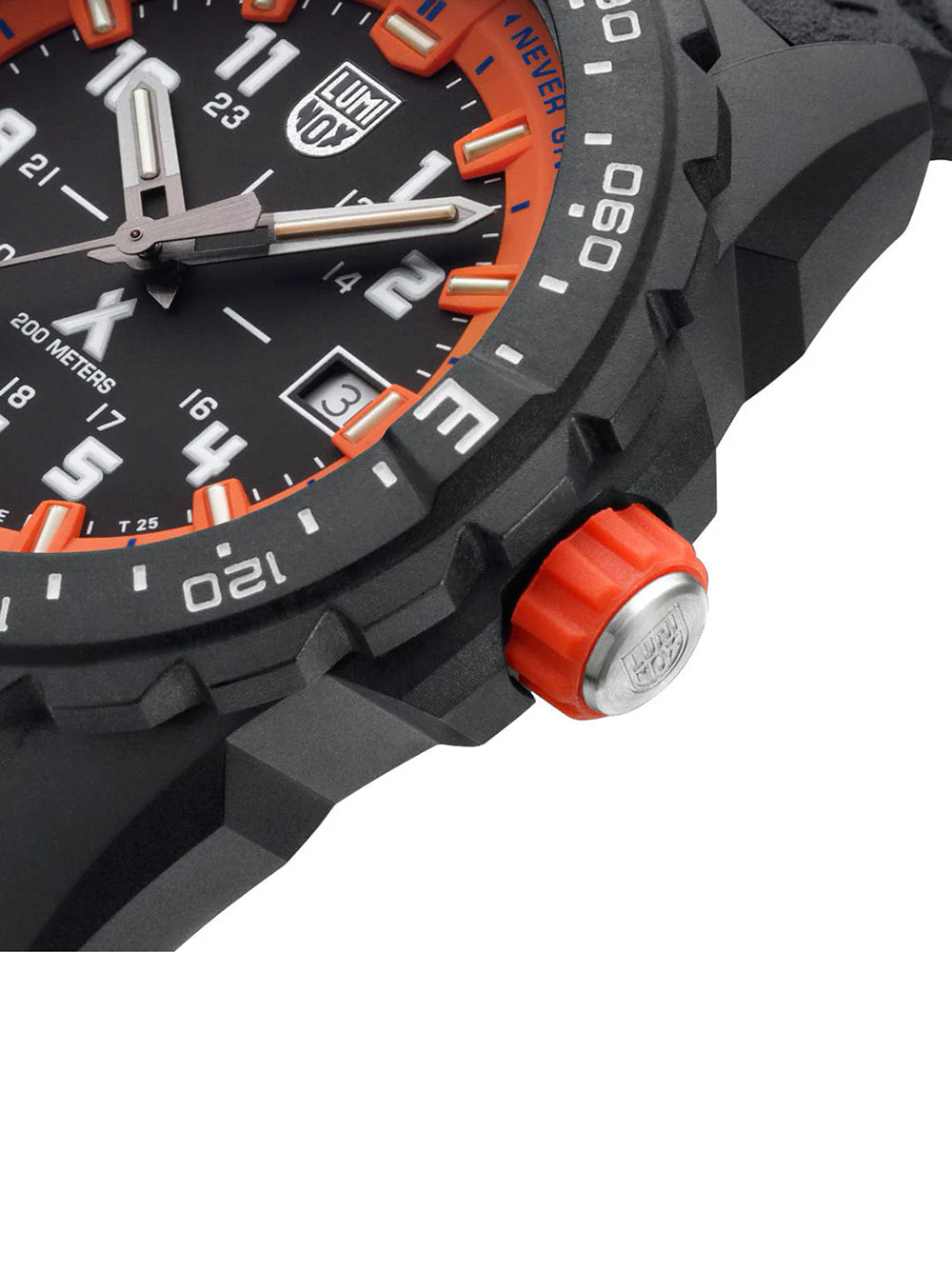 Luminox Bear Grylls Mountain Quartz XB.3739 43mm 20 ATM Orange, Black Dial Men's Watch