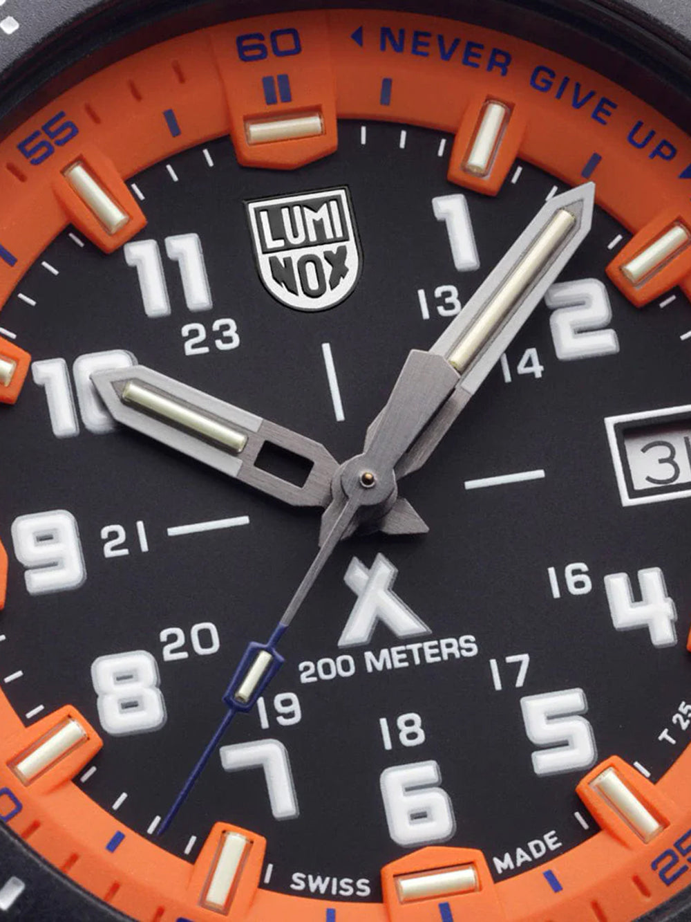 Luminox Bear Grylls Mountain Quartz XB.3739 43mm 20 ATM Orange, Black Dial Men's Watch