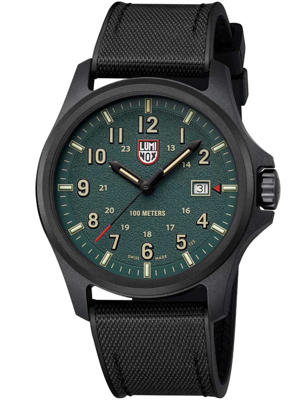 Luminox Atacama Field Quartz XL.1977 43mm 10 ATM Green Dial Men's Watch