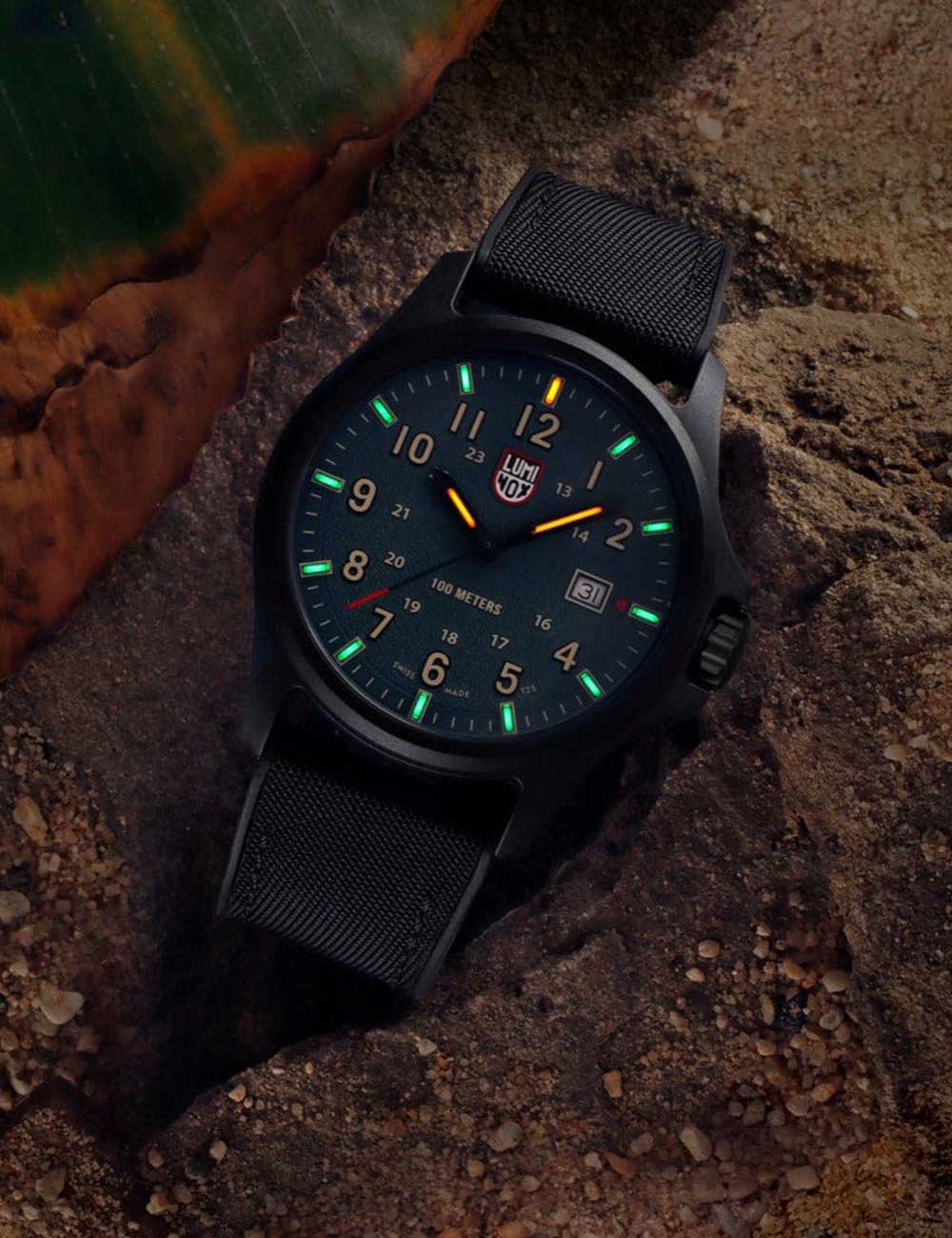 Luminox Atacama Field Quartz XL.1977 43mm 10 ATM Green Dial Men's Watch